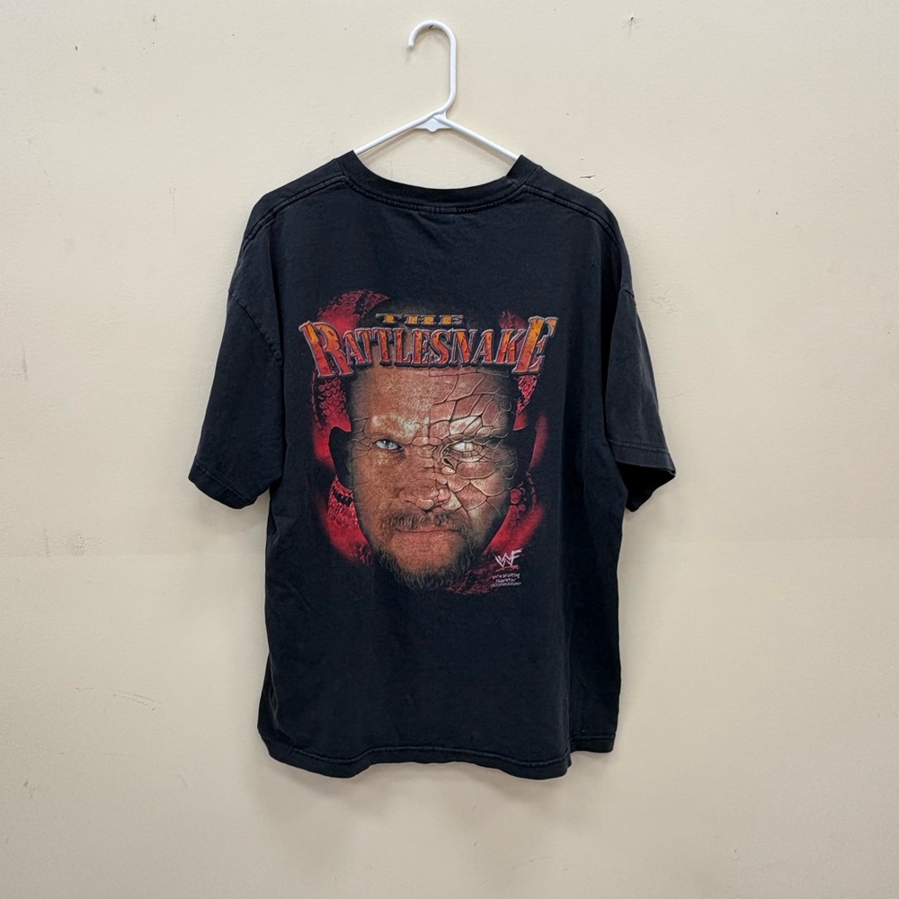 Vintage 90's Stone Cold Steve Austin  "The Rattlesnake" WWF WWE T Shirt Mens XL